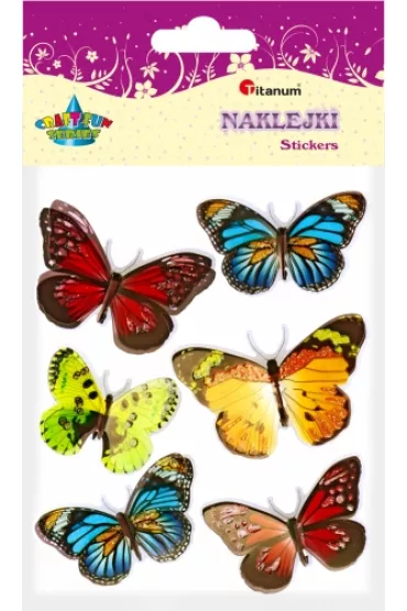 Naklejki foliowe 3D motyle