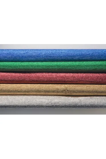 Bibuła marszczona MIX metaliczny, 5 kolorów, 25x200 cm, 5 rolek