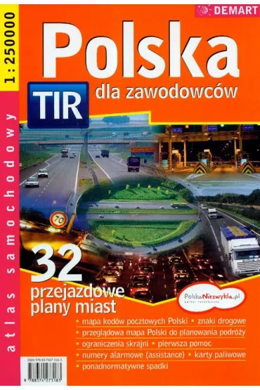 Atlas samochodowy Polska dla zawodowców 1:250 000