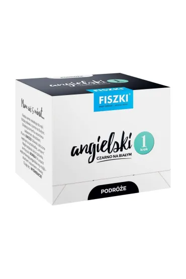 FISZKI Angielski czarno na białym Podróże krok 1