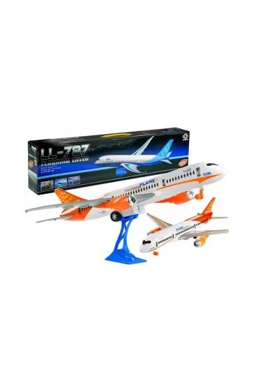 Samolot pasażerski Friction z podstawką 65cm