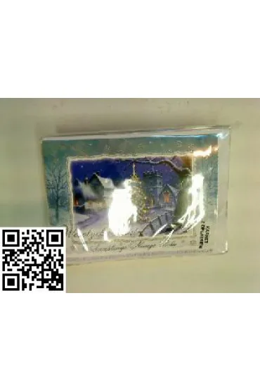 Karnet świąteczny religijny lub świecki Boże Narodzenie B6 z opłatkiem mix