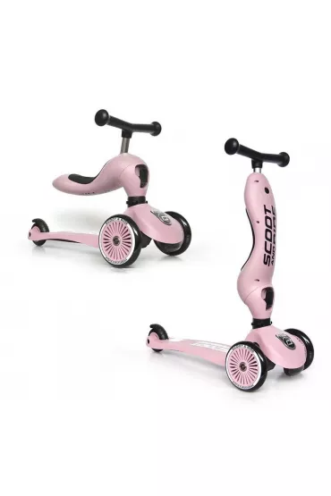 Highwaykick 1 2w1 Jeździk i hulajnoga trójkołowa 1-5 lat Rose