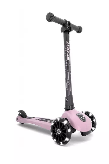 Highwaykick 3 LED Hulajnoga składana ze świecącymi kółkami 3+ Rose