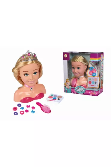 Duża głowa księżniczki do stylizacji 26cm