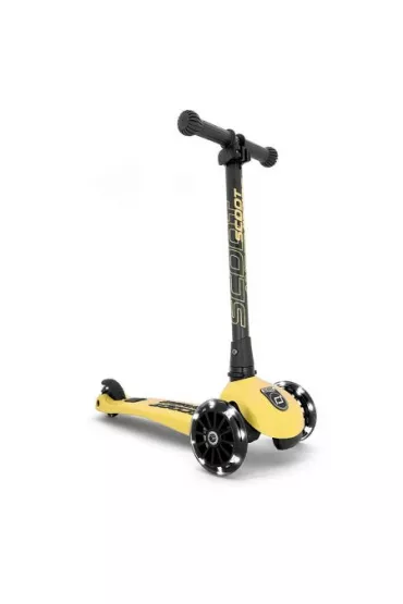 Highwaykick 3 LED Hulajnoga składana ze świecącymi kółkami 3+ Lemon