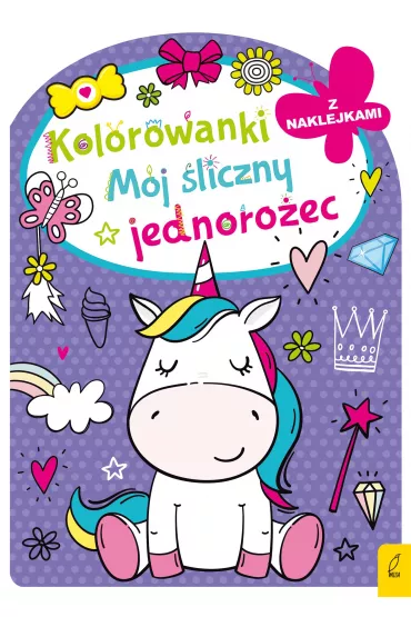 Kolorowanka z wykrojnikiem. Mój śliczny jednorożec