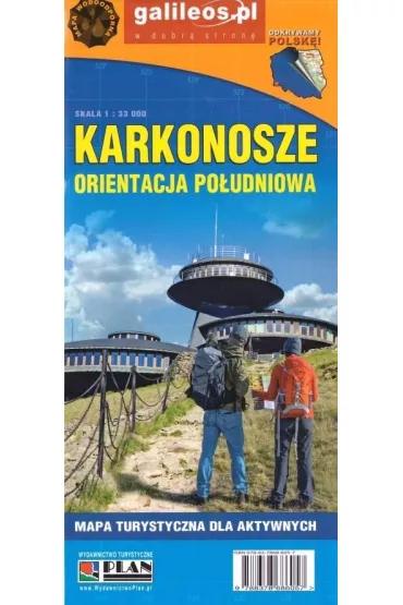 Mapa dla aktyw. - Karkonosze orent. poł. laminat