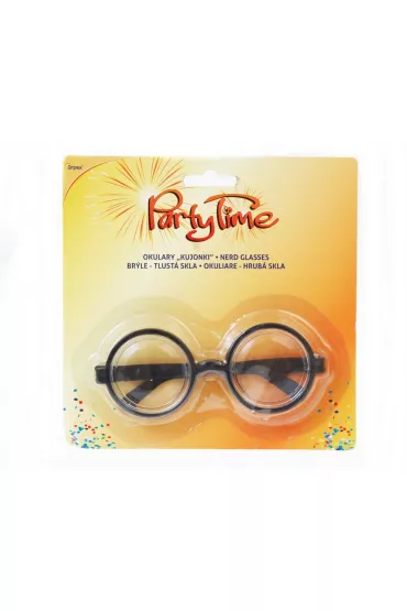 Ozdoba karnawałowa okulary kujonki