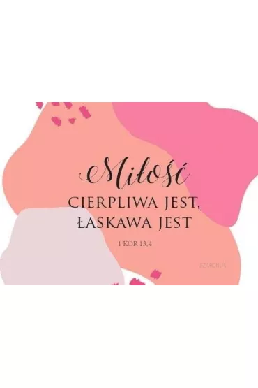 Magnes na lodówkę - Miłość cierpliwa jest