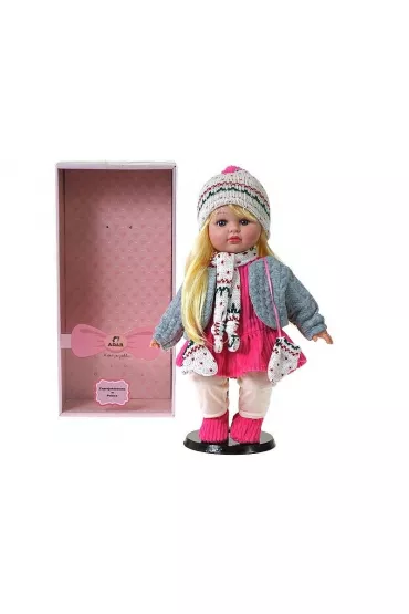 Lalka 40cm w zimowym ubranku