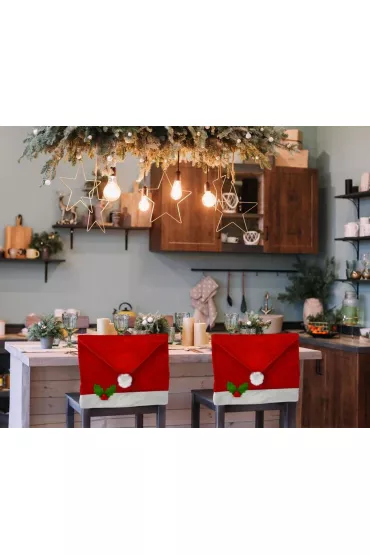 Pokrowiec na krzesło Czapka Mikołaja