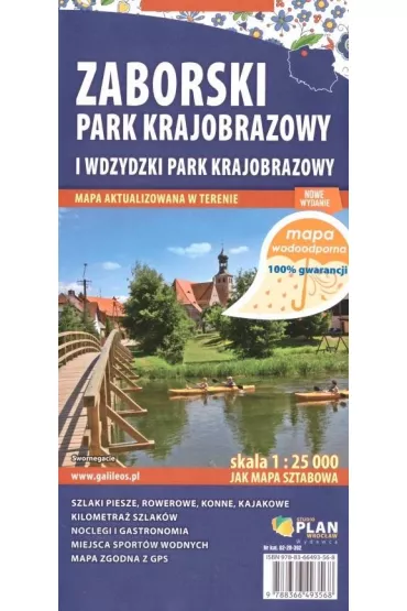 Mapa turyst. - Zaborski Park Krajobrazowy 1:25 000