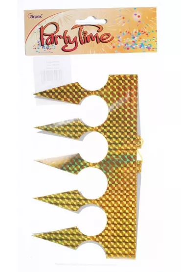 Ozdoba karnawałowa korona holograf K396