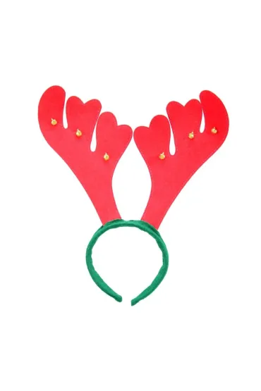 Ozdoba na głowę Rogi Renifera z dzwoneczkami