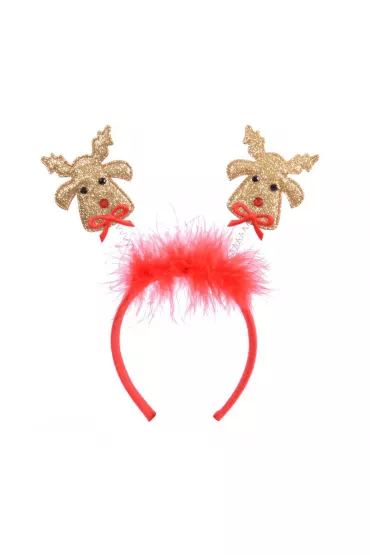 Ozdoba na głowę opaska Reniferki SM4757