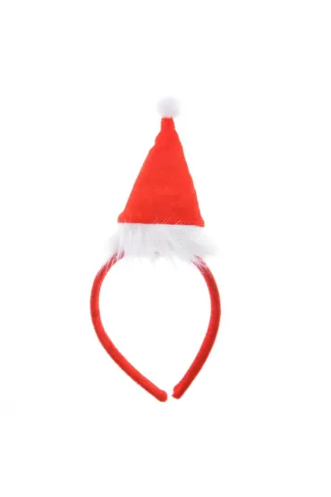 Ozdoba na głowę opaska z czapką Mikołaja