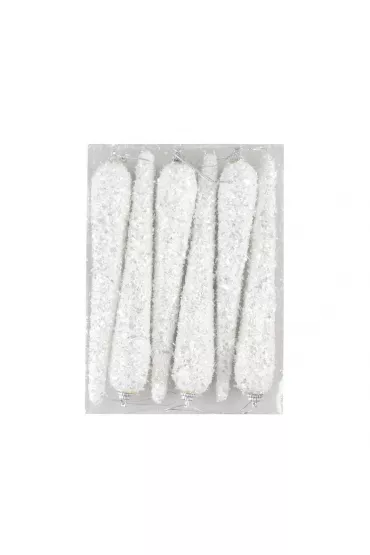 Ozdoba świąteczna Sopla z brokatem