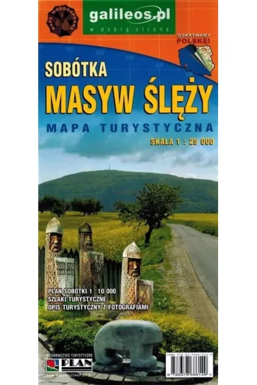 Mapa turystyczna. Masyw Ślęży, Sobótka 1:25 000