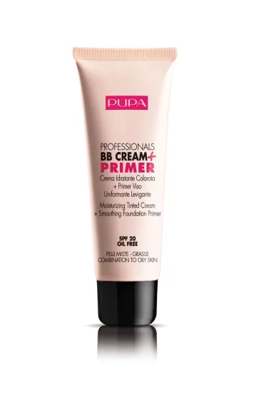 Professionals BB Cream & Primer SPF20 baza pod makijaż do cery mieszanej i tłustej 001 Nude