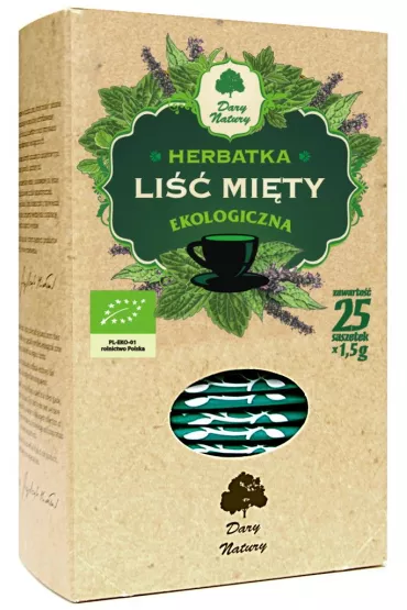 Herbatka liść mięty