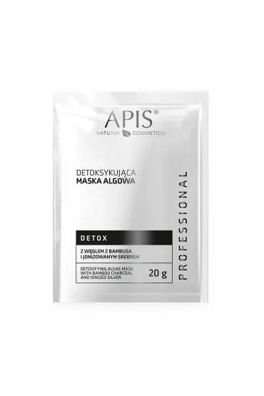 Detox detoksykująca maska algowa z węglem z bambusa i jonizowanym srebrem