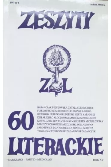 Zeszyty literackie 60 4/1997