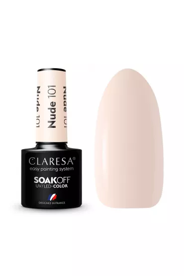 Soak Off UV/LED Nude lakier hybrydowy 101