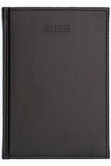 Kalendarz 2026 dzienny A4 Vivella czarny