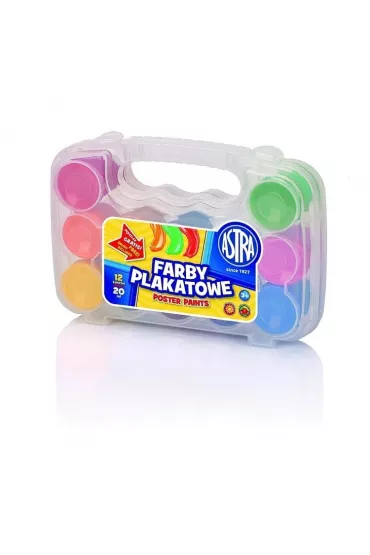 Farby plakatowe w walizce