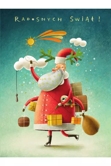 Karnet B6 BN Mikołaj