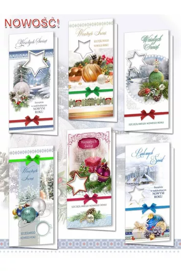 Karnet DL BN z opłatkiem Świeckie