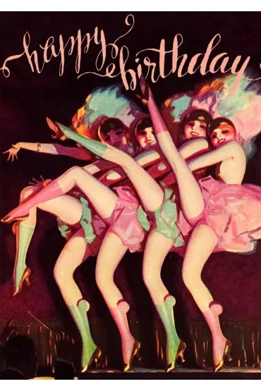 Karnet B6 z kopertą Urodziny Burleska