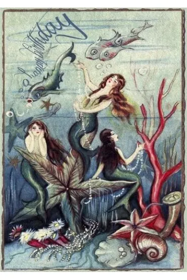 Karnet B6 z kopertą Urodziny Syreny