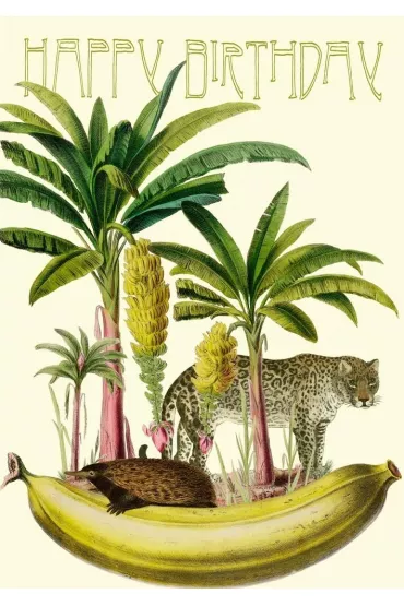 Karnet B6 z kopertą Urodziny Banan