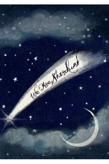 Karnet B6 brokat z kopertą Droga mleczna