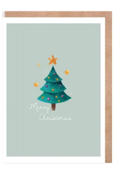 Kartka Boże Narodzenie Choinka + eko koperta