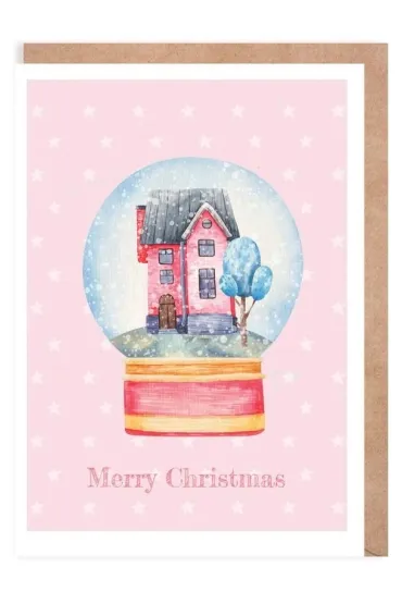 Kartka Boże Narodzenie Kula + eko koperta