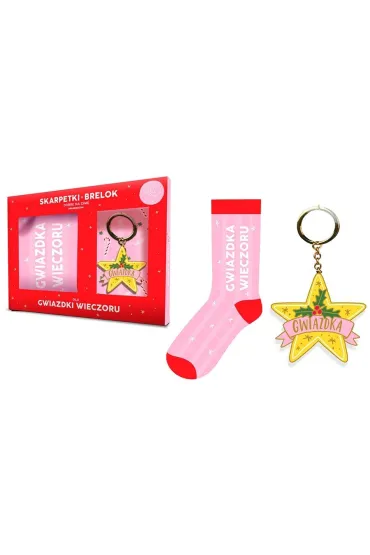 Zestaw brelok + skarpetki Gwiazdka Wieczoru