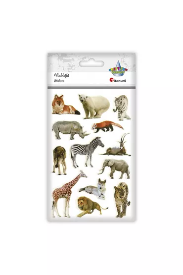 Naklejki wypukłe miękkie zwierzęta mix