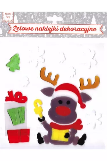 Żelowe naklejki dekoracyjne - BN Renifer i...