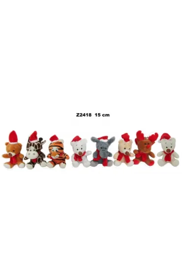 Zwierzęta świąteczne 15cm MIX