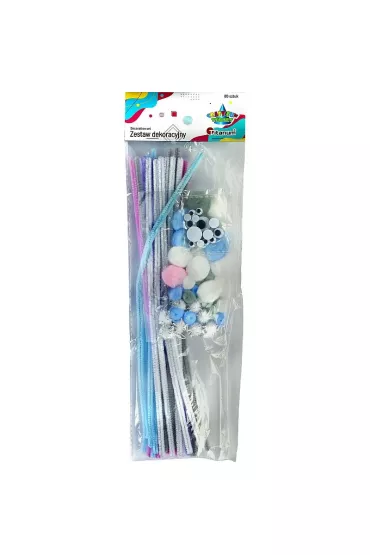 Zestaw dekoracyjny Druciki, pompony, oczka