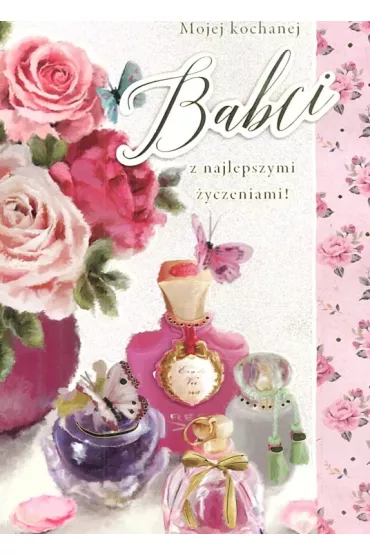 Karnet na Dzień Babci z kopertą