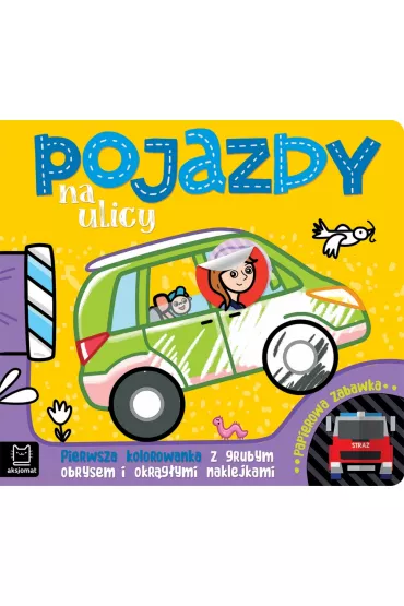 Pojazdy na ulicy.. kolorowanka z grubym obrysem