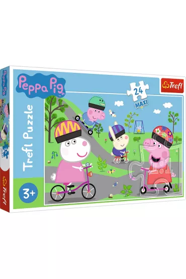 Puzzle maxi 24 el. Aktywny dzień Świnki Peppy i