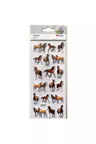 Naklejki wypukłe miękkie konie