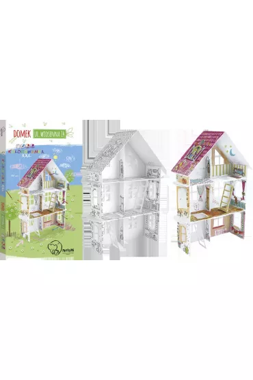 Kolorowanka składana 3D XXL, ?Domek - UL. Wiosenna 14?