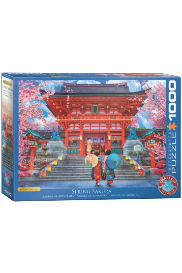 Puzzle 1000 el. Japonia, Wiosna w Sakura