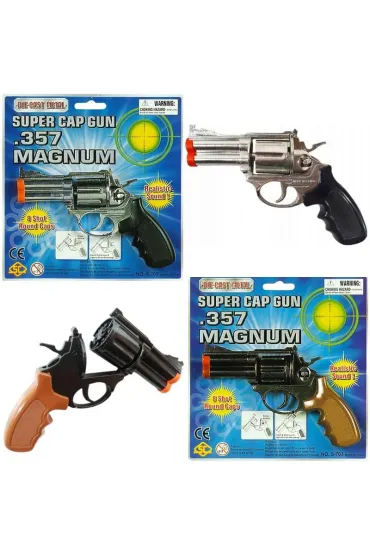 Pistolet metalowy na kapiszony spłonka MIX